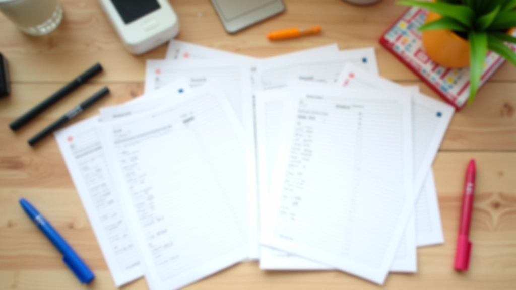 Desk workspace with multiple tracking notebooks showing different measurement approaches